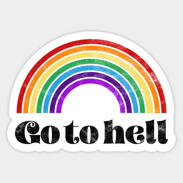 Go to hell Sticker by LemonBox